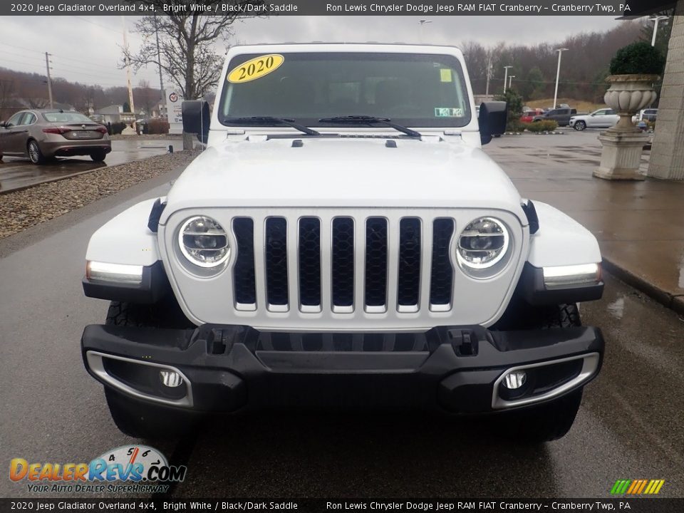 2020 Jeep Gladiator Overland 4x4 Bright White / Black/Dark Saddle Photo #7