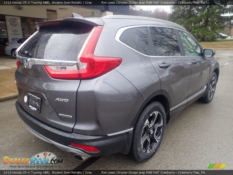 2019 Honda CR-V Touring AWD Modern Steel Metallic / Gray Photo #2