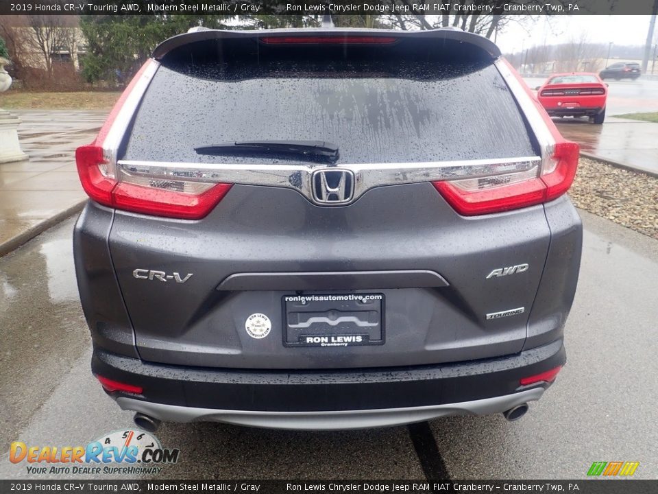 2019 Honda CR-V Touring AWD Modern Steel Metallic / Gray Photo #3