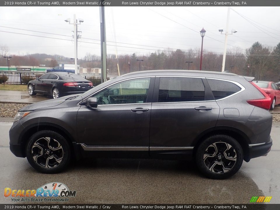 2019 Honda CR-V Touring AWD Modern Steel Metallic / Gray Photo #5