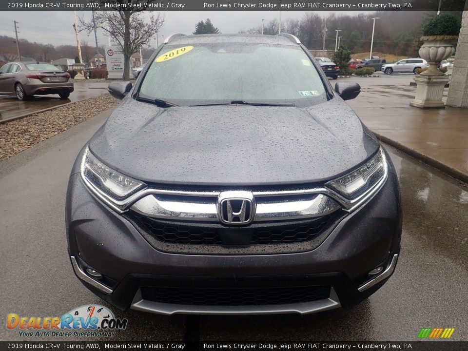 2019 Honda CR-V Touring AWD Modern Steel Metallic / Gray Photo #7
