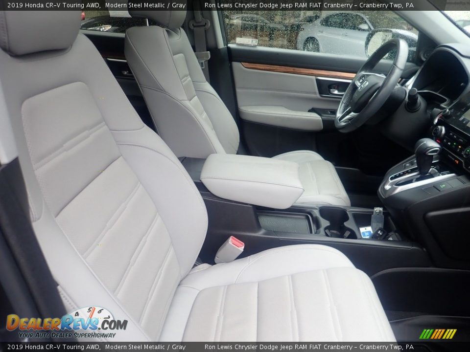 2019 Honda CR-V Touring AWD Modern Steel Metallic / Gray Photo #10