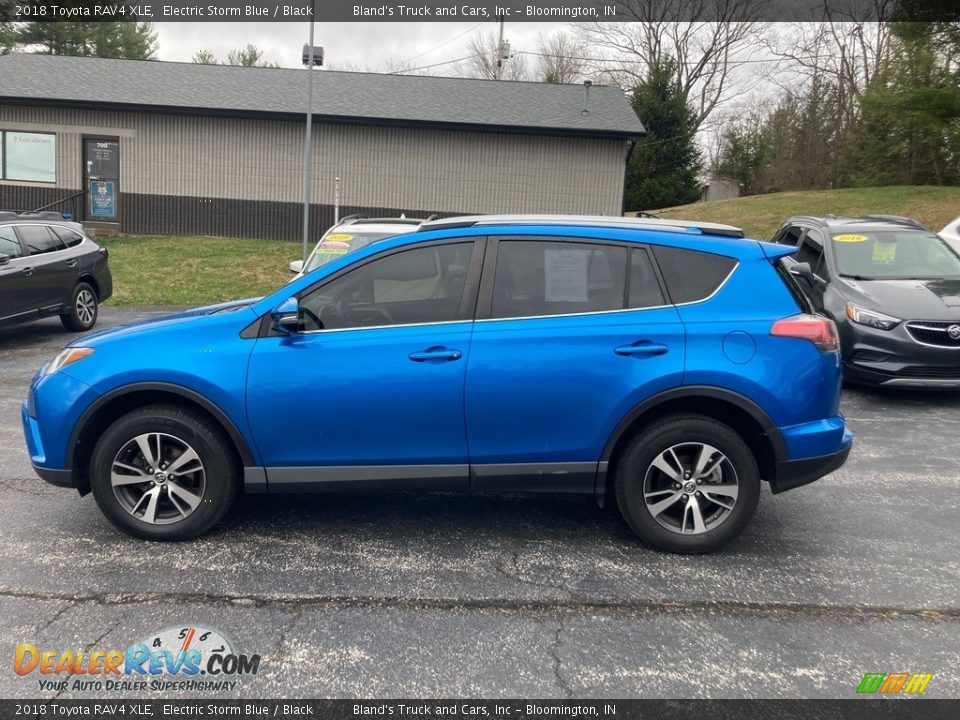 2018 Toyota RAV4 XLE Electric Storm Blue / Black Photo #1