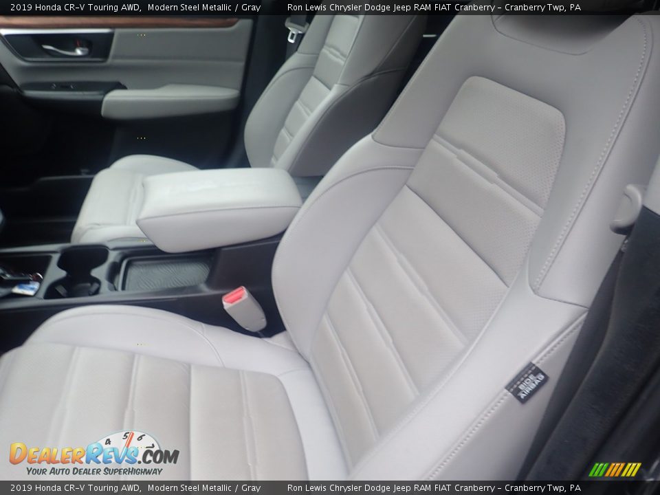 2019 Honda CR-V Touring AWD Modern Steel Metallic / Gray Photo #12
