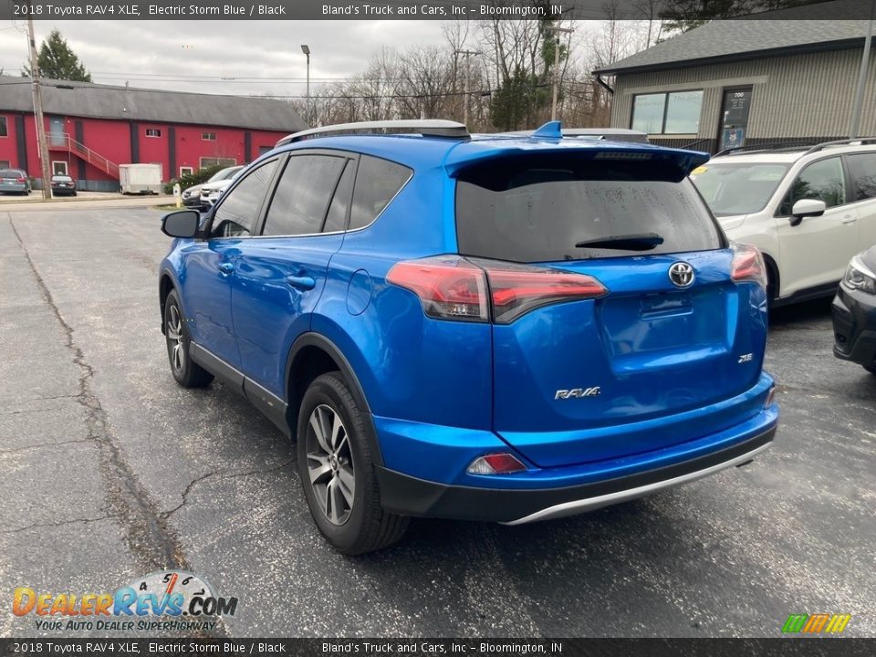 2018 Toyota RAV4 XLE Electric Storm Blue / Black Photo #3