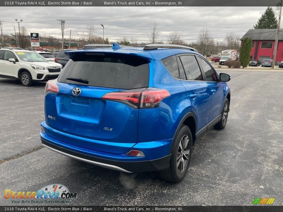 2018 Toyota RAV4 XLE Electric Storm Blue / Black Photo #5