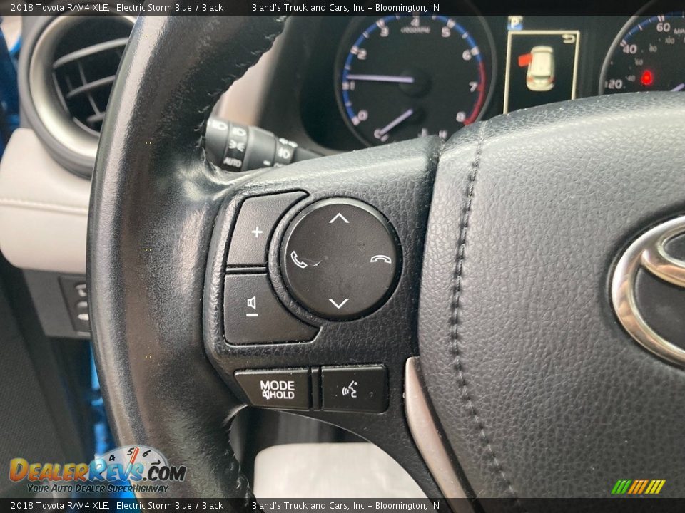 2018 Toyota RAV4 XLE Electric Storm Blue / Black Photo #11