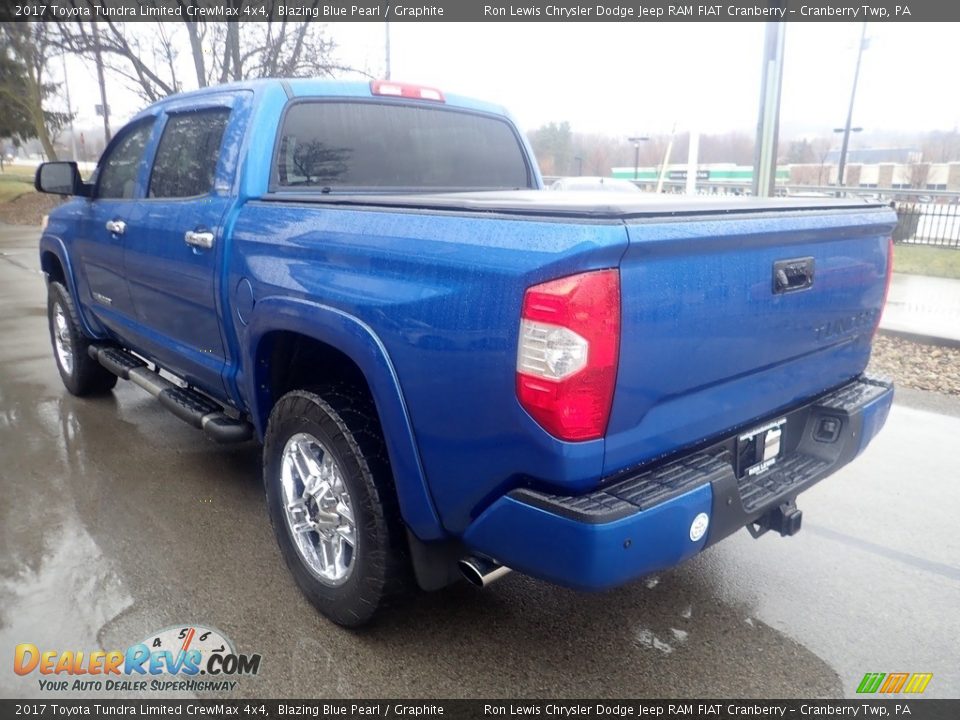 2017 Toyota Tundra Limited CrewMax 4x4 Blazing Blue Pearl / Graphite Photo #4