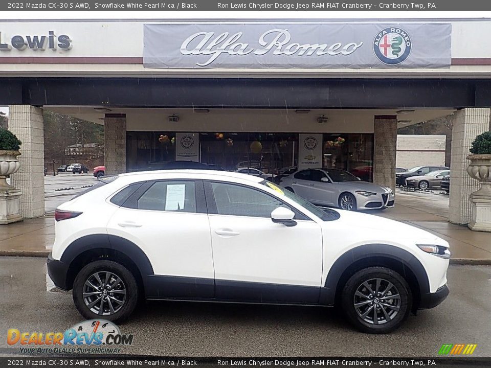 2022 Mazda CX-30 S AWD Snowflake White Pearl Mica / Black Photo #1