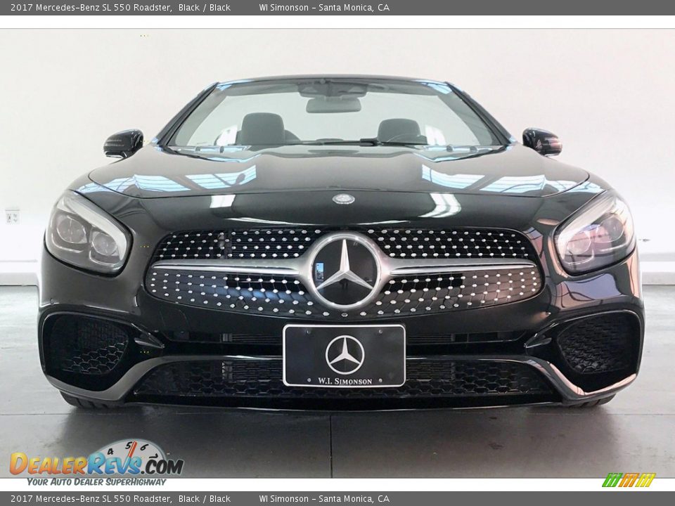 2017 Mercedes-Benz SL 550 Roadster Black / Black Photo #2