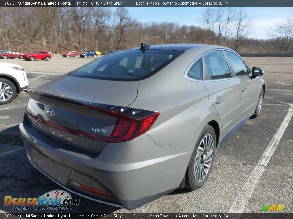 2021 Hyundai Sonata Limited Hybrid Hampton Gray / Dark Gray Photo #4