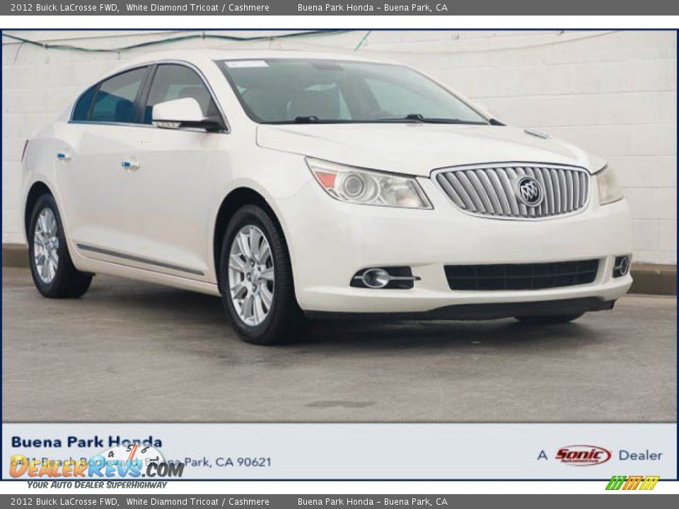 2012 Buick LaCrosse FWD White Diamond Tricoat / Cashmere Photo #1