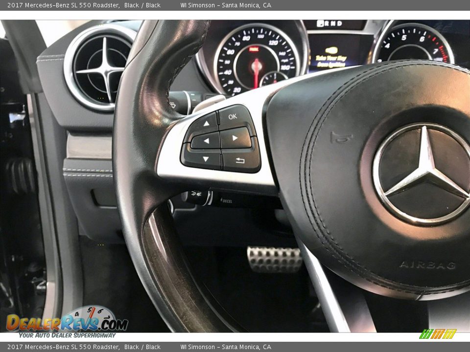 2017 Mercedes-Benz SL 550 Roadster Steering Wheel Photo #16