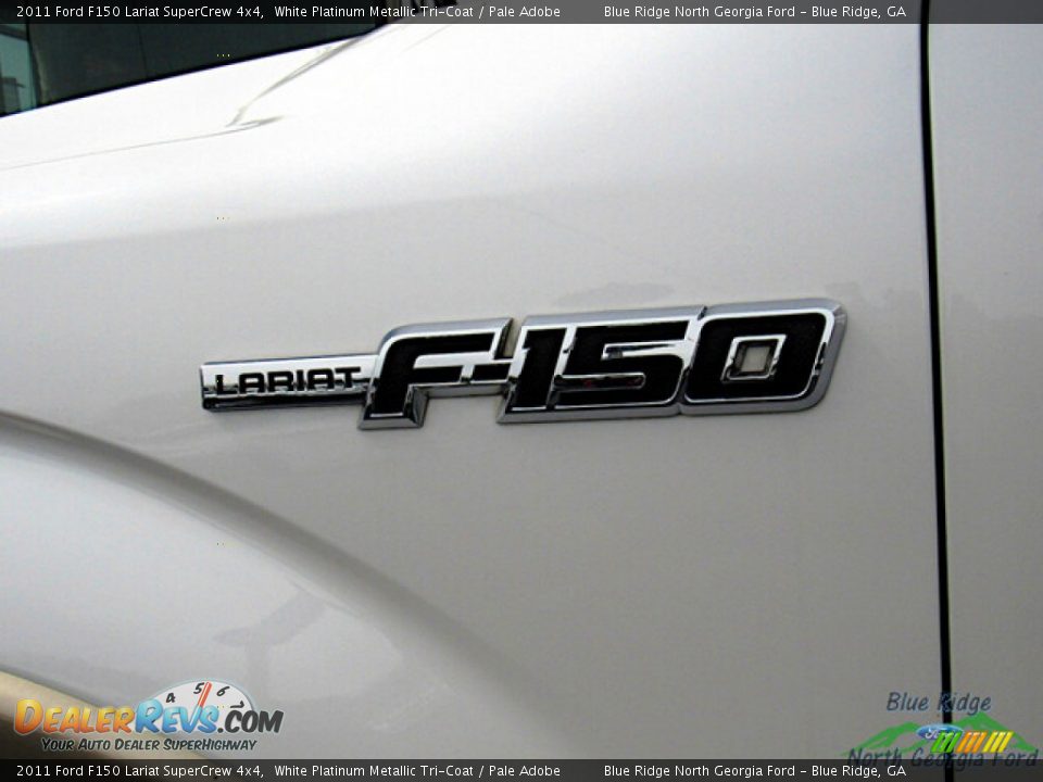 2011 Ford F150 Lariat SuperCrew 4x4 White Platinum Metallic Tri-Coat / Pale Adobe Photo #29