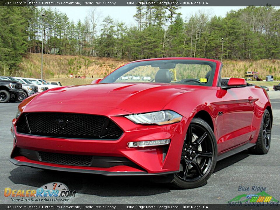 2020 Ford Mustang GT Premium Convertible Rapid Red / Ebony Photo #1