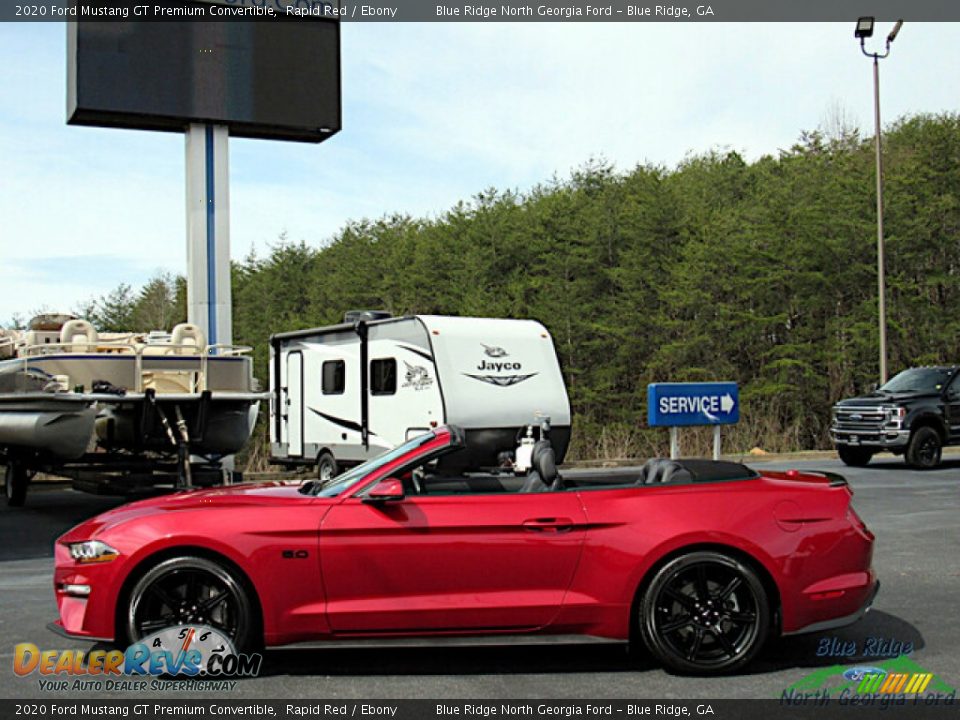 2020 Ford Mustang GT Premium Convertible Rapid Red / Ebony Photo #2