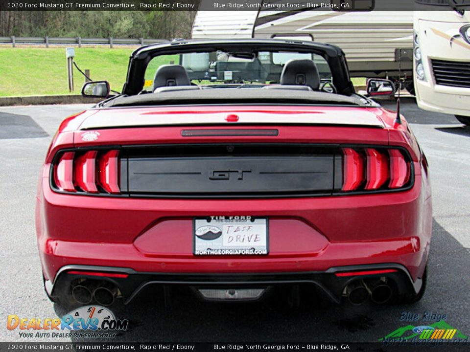 2020 Ford Mustang GT Premium Convertible Rapid Red / Ebony Photo #4