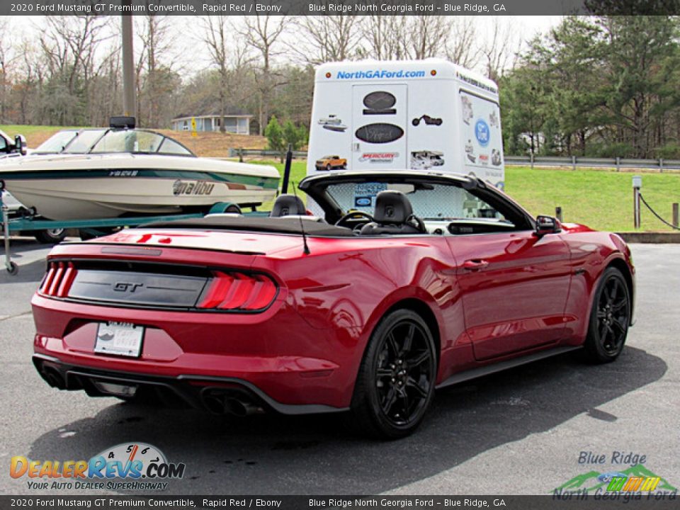 2020 Ford Mustang GT Premium Convertible Rapid Red / Ebony Photo #5
