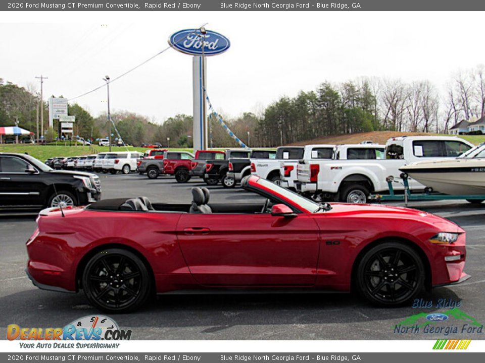 2020 Ford Mustang GT Premium Convertible Rapid Red / Ebony Photo #6