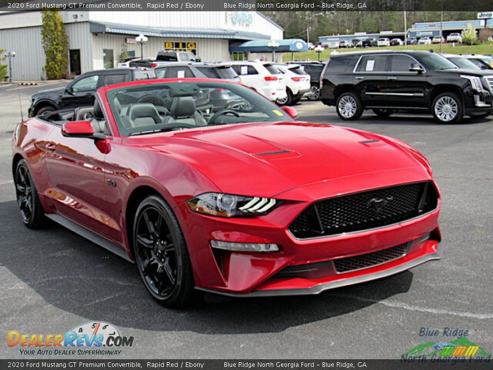 2020 Ford Mustang GT Premium Convertible Rapid Red / Ebony Photo #7