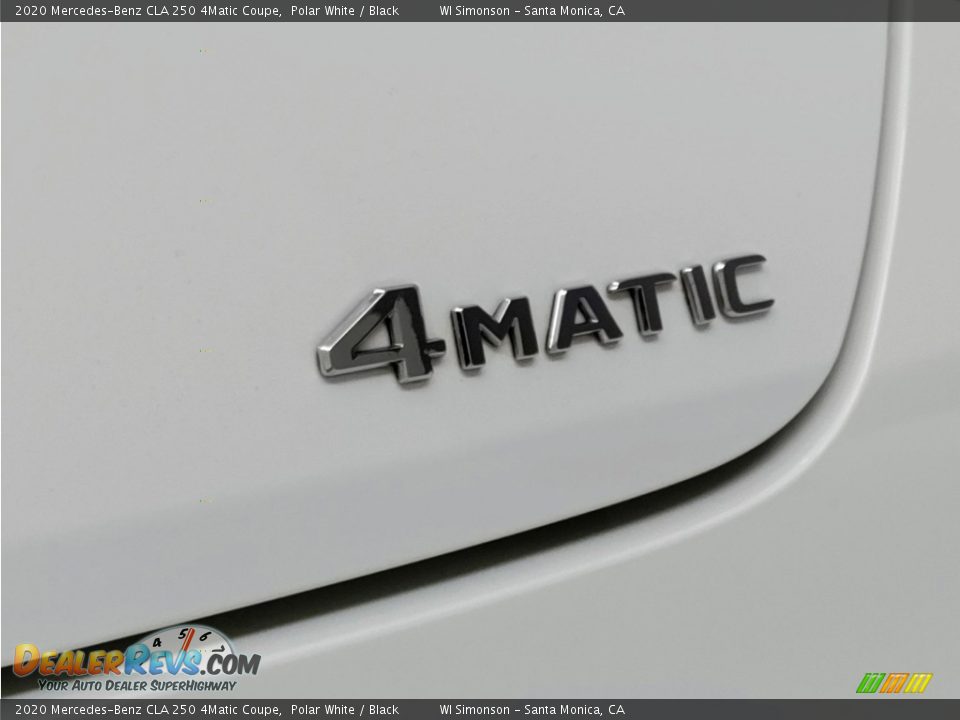 2020 Mercedes-Benz CLA 250 4Matic Coupe Polar White / Black Photo #10