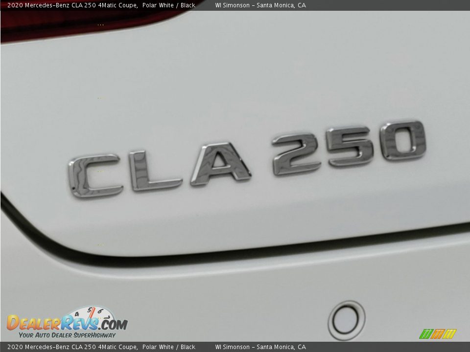 2020 Mercedes-Benz CLA 250 4Matic Coupe Polar White / Black Photo #11