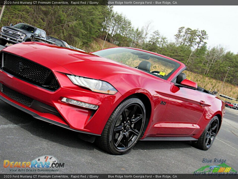 2020 Ford Mustang GT Premium Convertible Rapid Red / Ebony Photo #27
