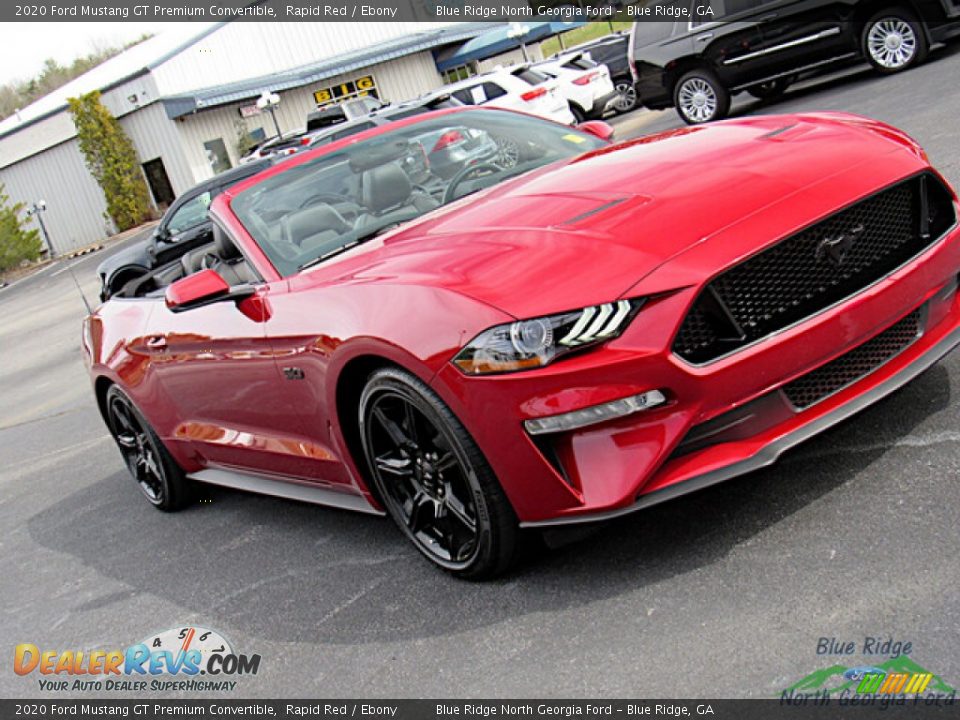 2020 Ford Mustang GT Premium Convertible Rapid Red / Ebony Photo #28