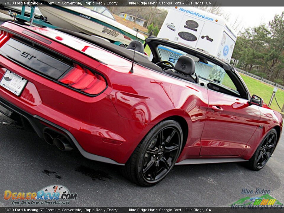 2020 Ford Mustang GT Premium Convertible Rapid Red / Ebony Photo #29