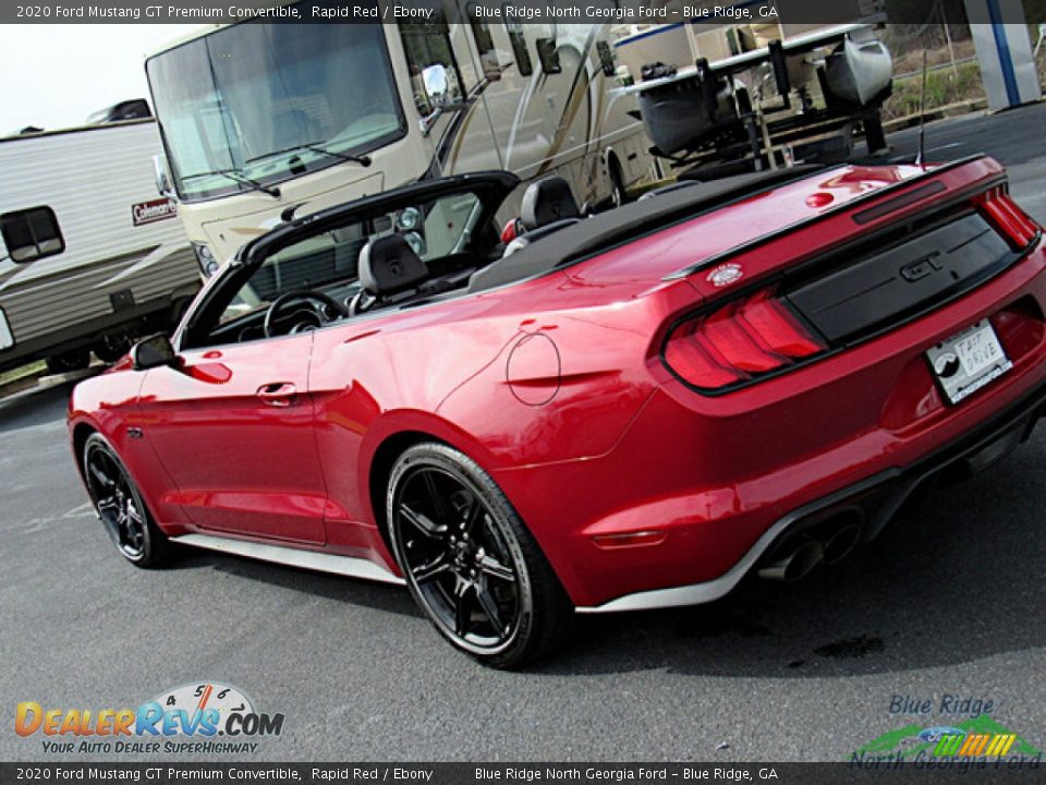 2020 Ford Mustang GT Premium Convertible Rapid Red / Ebony Photo #30