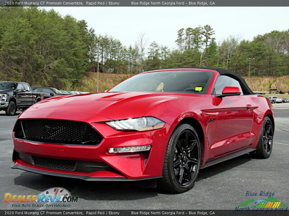 2020 Ford Mustang GT Premium Convertible Rapid Red / Ebony Photo #31
