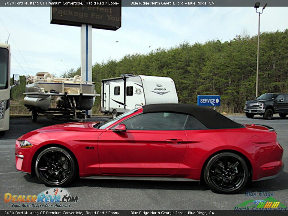 2020 Ford Mustang GT Premium Convertible Rapid Red / Ebony Photo #32