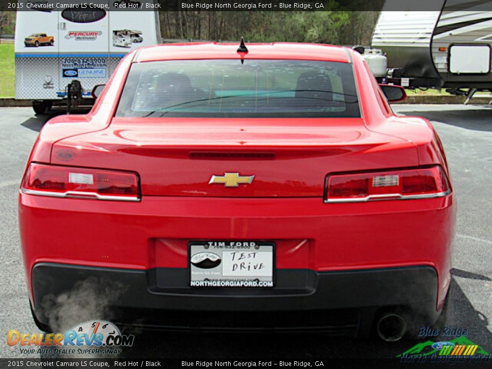 2015 Chevrolet Camaro LS Coupe Red Hot / Black Photo #4