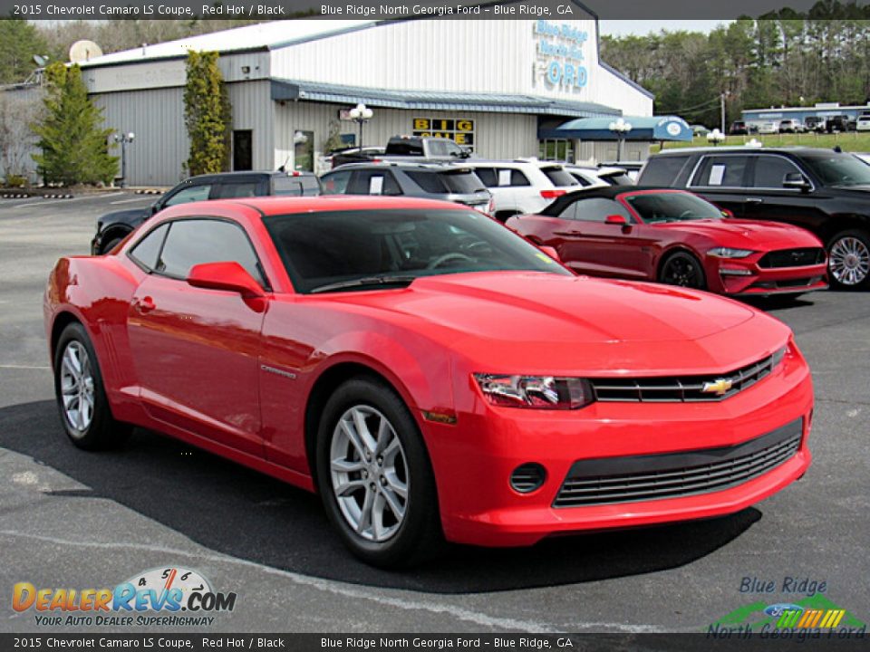 2015 Chevrolet Camaro LS Coupe Red Hot / Black Photo #7