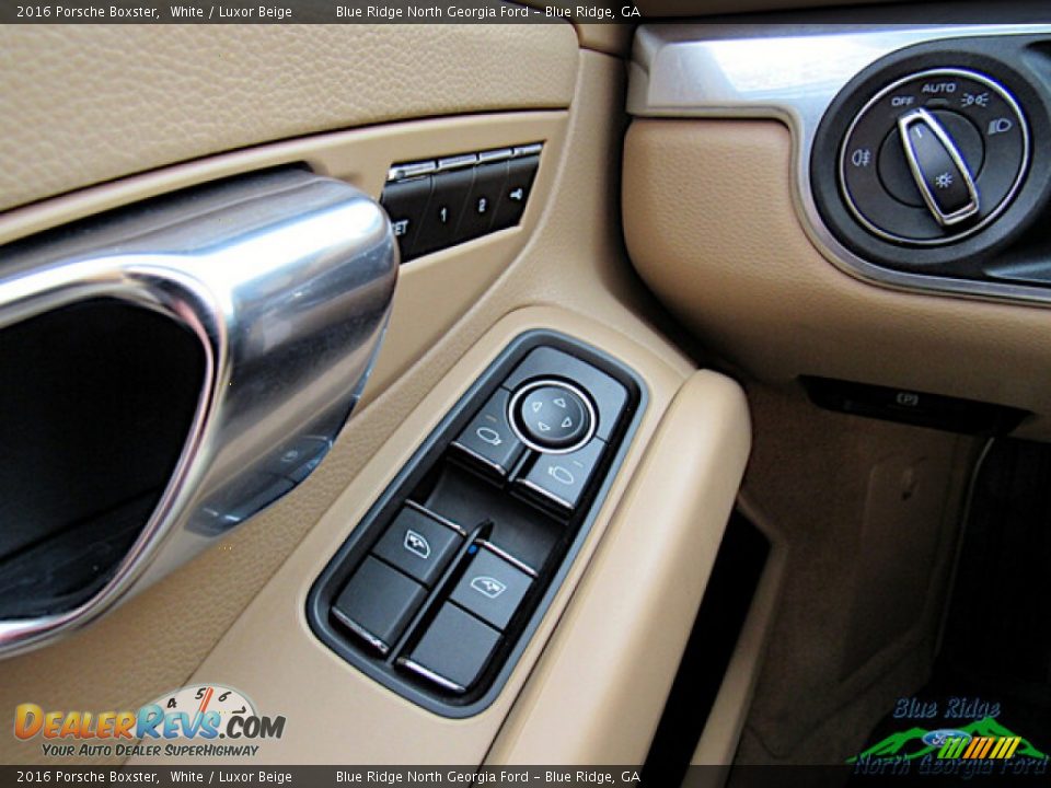 2016 Porsche Boxster White / Luxor Beige Photo #24