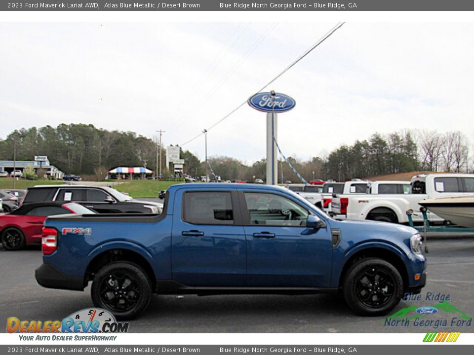 Atlas Blue Metallic 2023 Ford Maverick Lariat AWD Photo #6