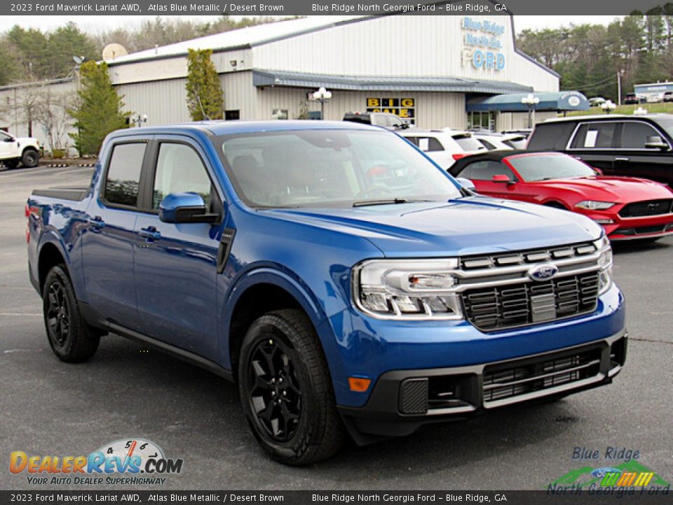 Atlas Blue Metallic 2023 Ford Maverick Lariat AWD Photo #7