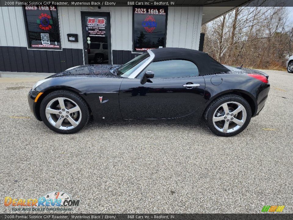 2008 Pontiac Solstice GXP Roadster Mysterious Black / Ebony Photo #1