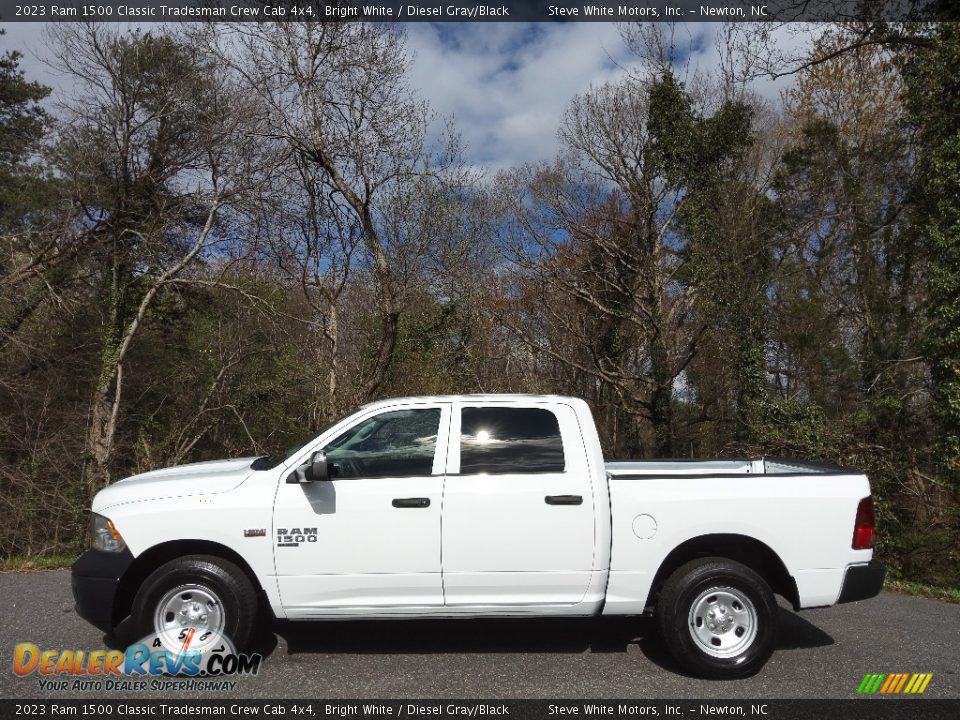 Bright White 2023 Ram 1500 Classic Tradesman Crew Cab 4x4 Photo #1