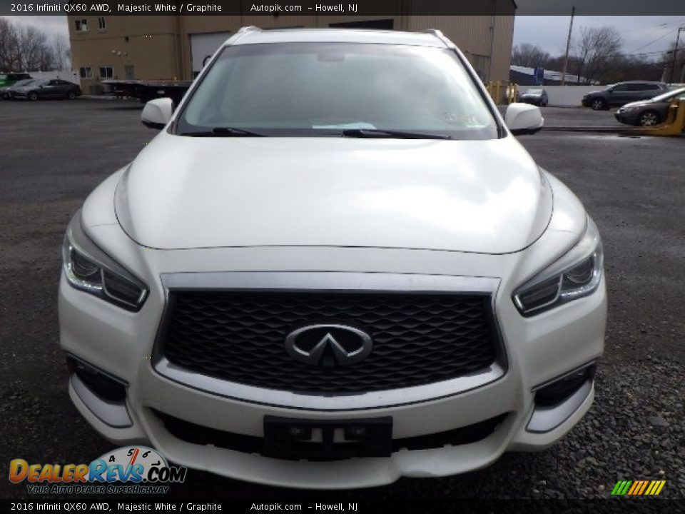 2016 Infiniti QX60 AWD Majestic White / Graphite Photo #2