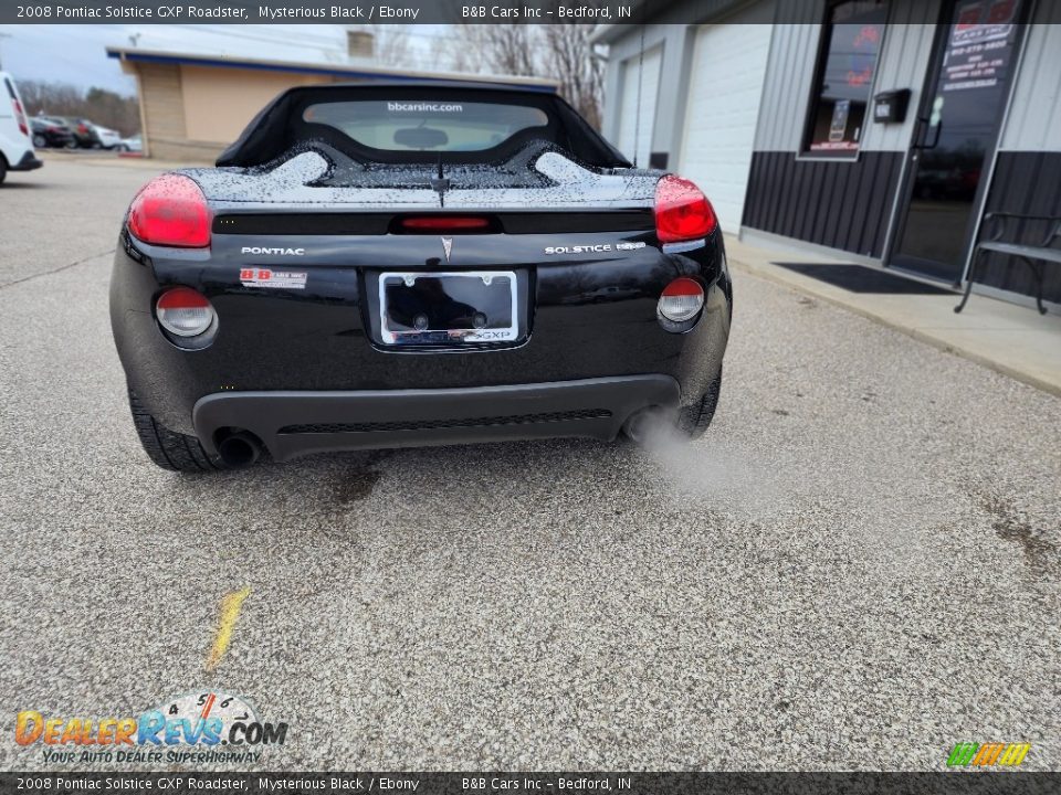 2008 Pontiac Solstice GXP Roadster Mysterious Black / Ebony Photo #2