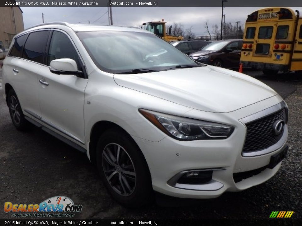 Majestic White 2016 Infiniti QX60 AWD Photo #3