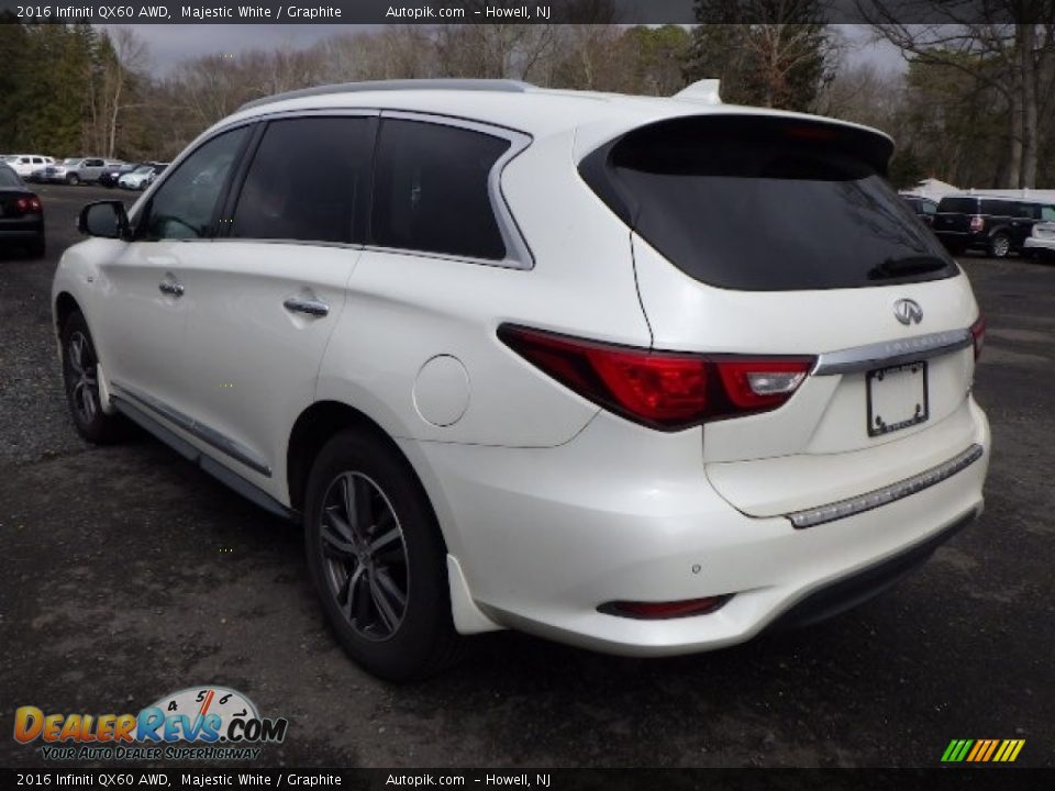 2016 Infiniti QX60 AWD Majestic White / Graphite Photo #4