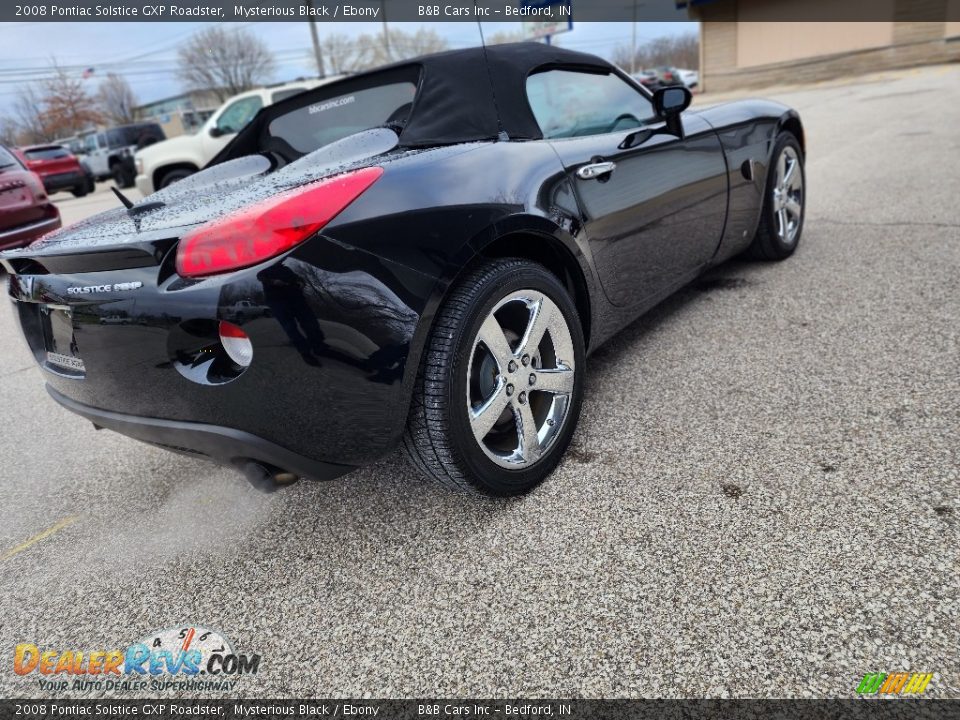 2008 Pontiac Solstice GXP Roadster Mysterious Black / Ebony Photo #3