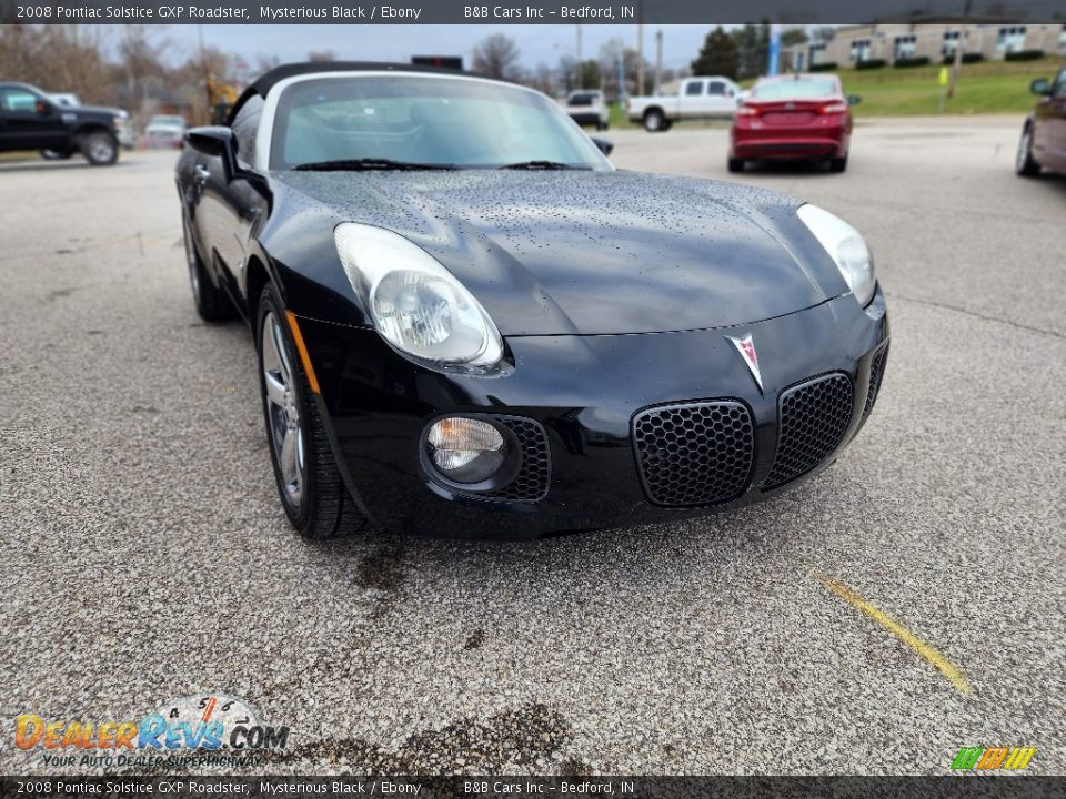 2008 Pontiac Solstice GXP Roadster Mysterious Black / Ebony Photo #5