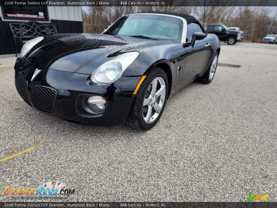 2008 Pontiac Solstice GXP Roadster Mysterious Black / Ebony Photo #6