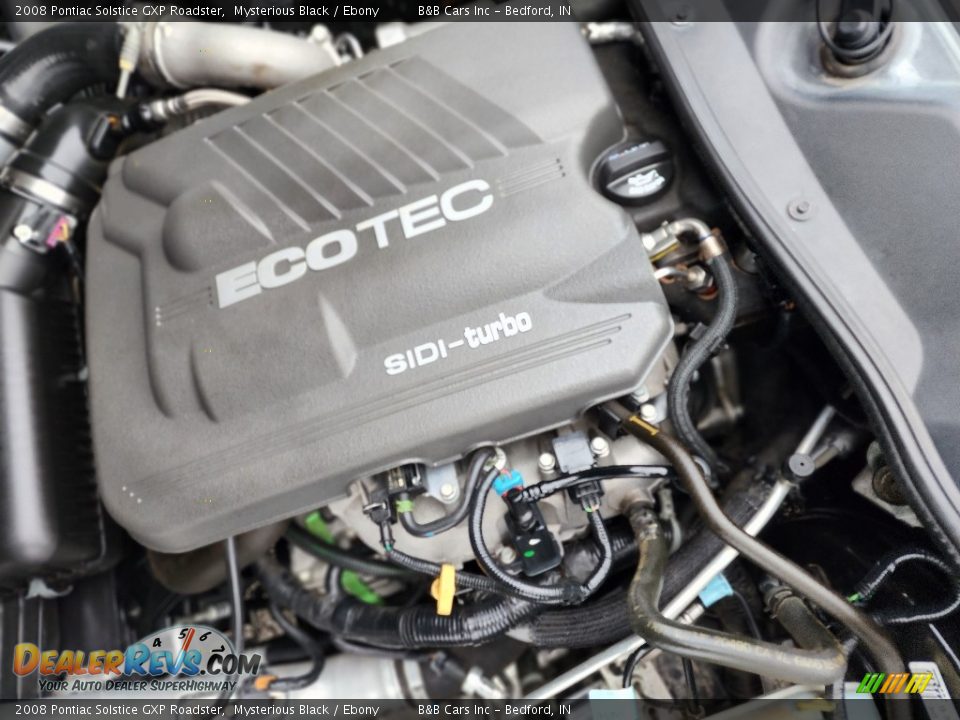 2008 Pontiac Solstice GXP Roadster Mysterious Black / Ebony Photo #9