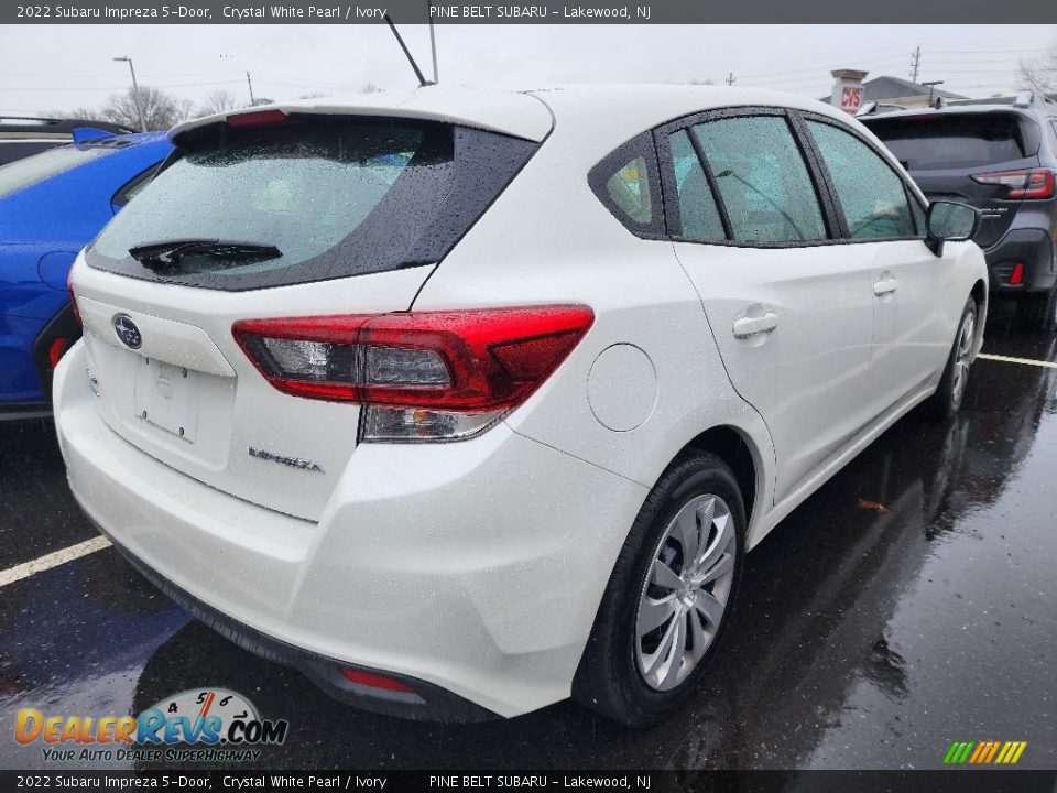 2022 Subaru Impreza 5-Door Crystal White Pearl / Ivory Photo #3