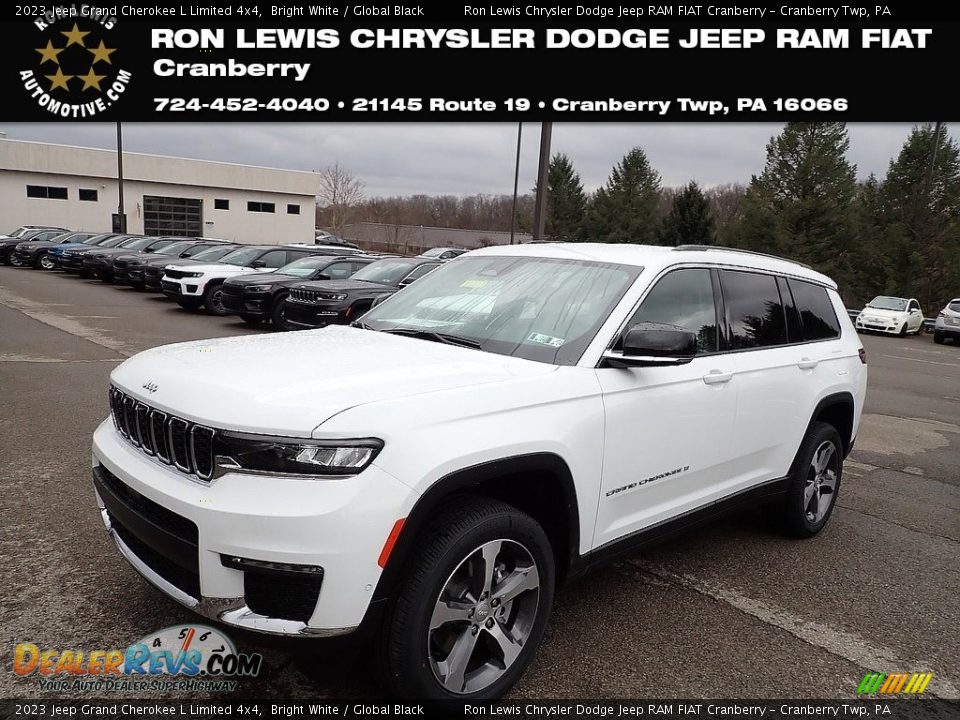 2023 Jeep Grand Cherokee L Limited 4x4 Bright White / Global Black Photo #1