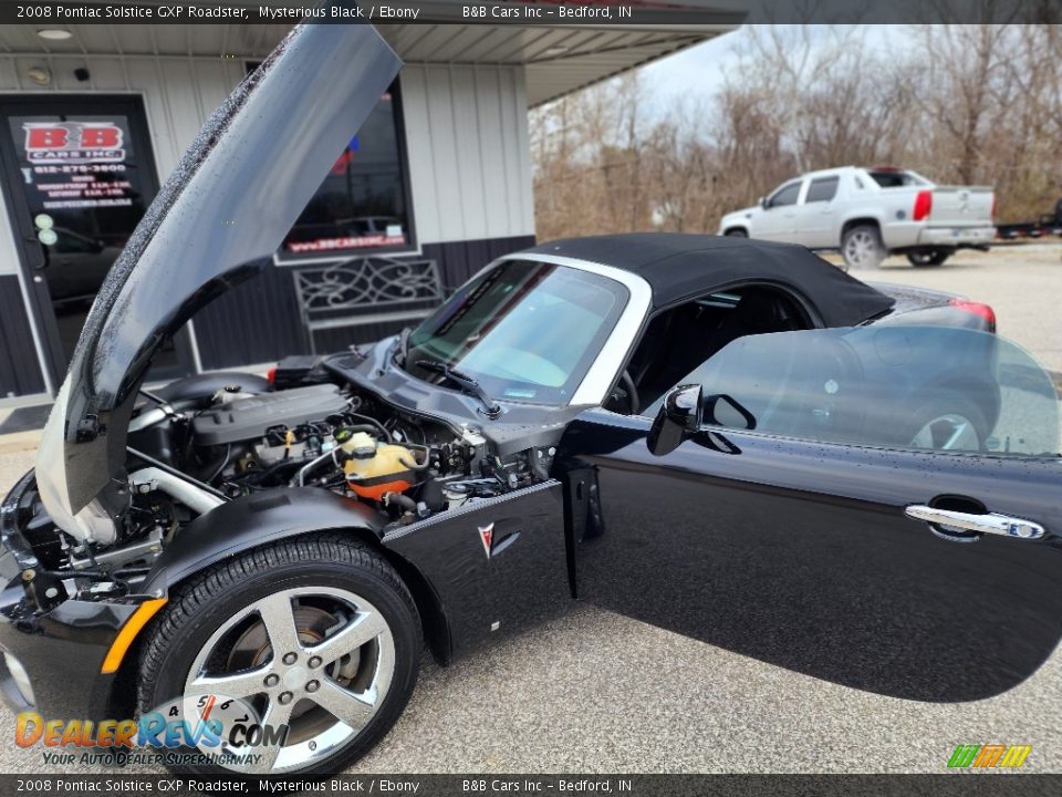 2008 Pontiac Solstice GXP Roadster Mysterious Black / Ebony Photo #11